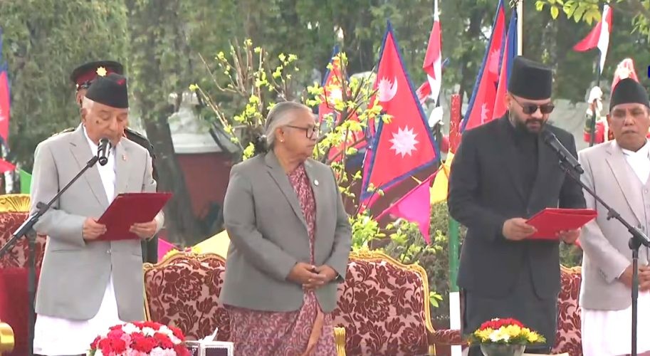 बालेन शाहले लिए प्रधानमन्त्री पदको शपथ