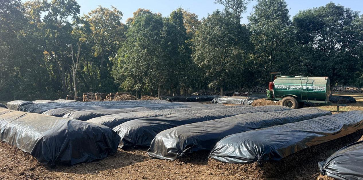 नवलपुरमा साझेदारी वनद्वारा जैविक मल उत्पादन सुरु