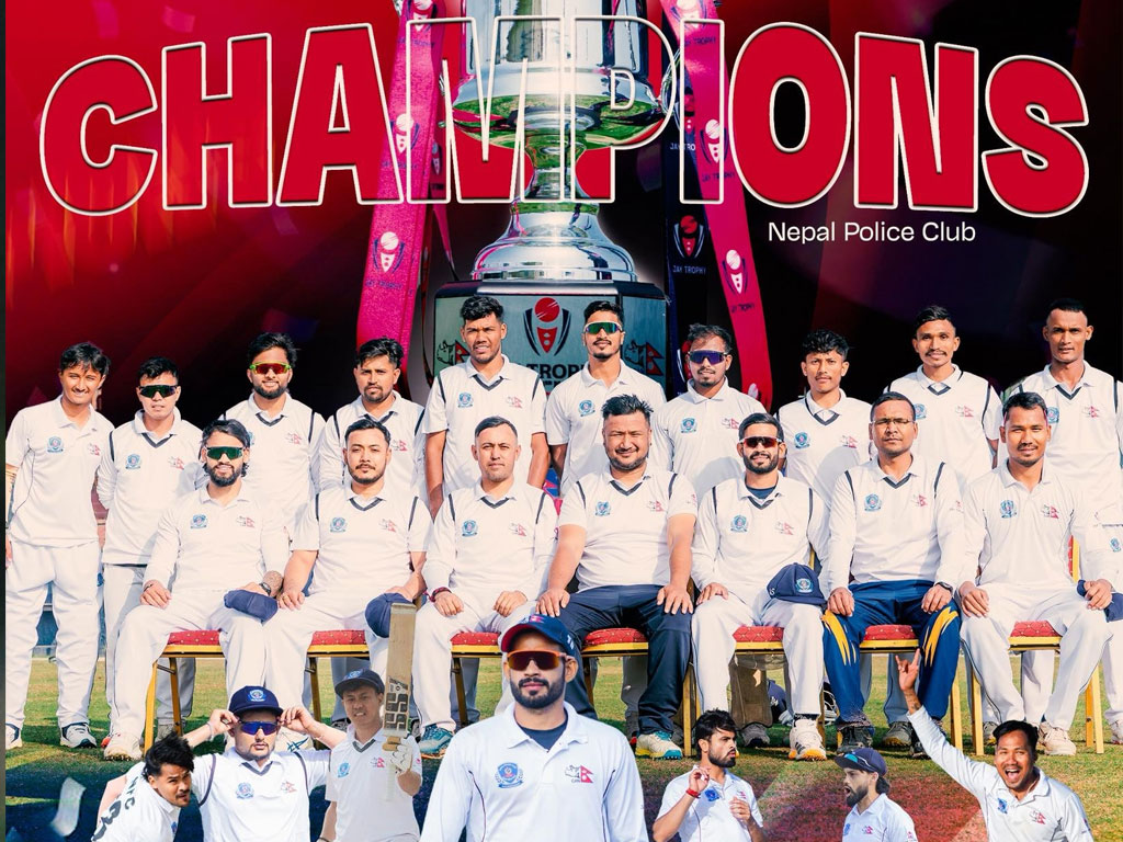 राशिद र भुर्तेलको अर्धशतकमा पुलिस क्लबले जित्यो जय ट्रफीको उपाधि