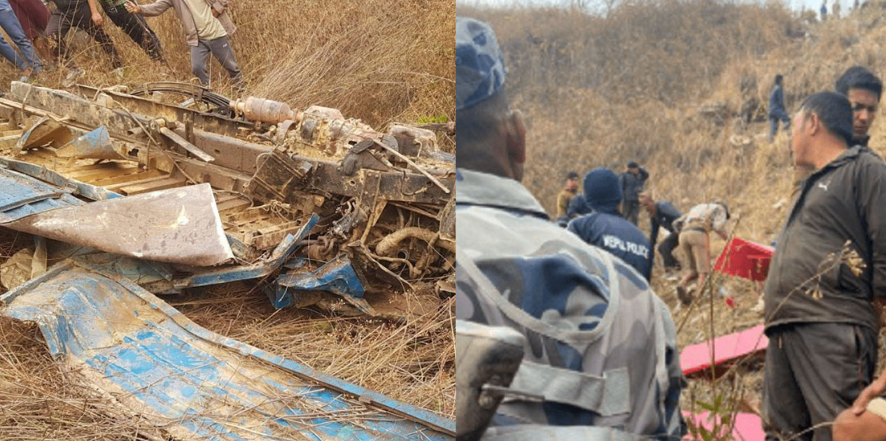 निर्वाचन कर्मचारी बोकेको गाडी दुर्घटना, एक जनाको मृत्यु