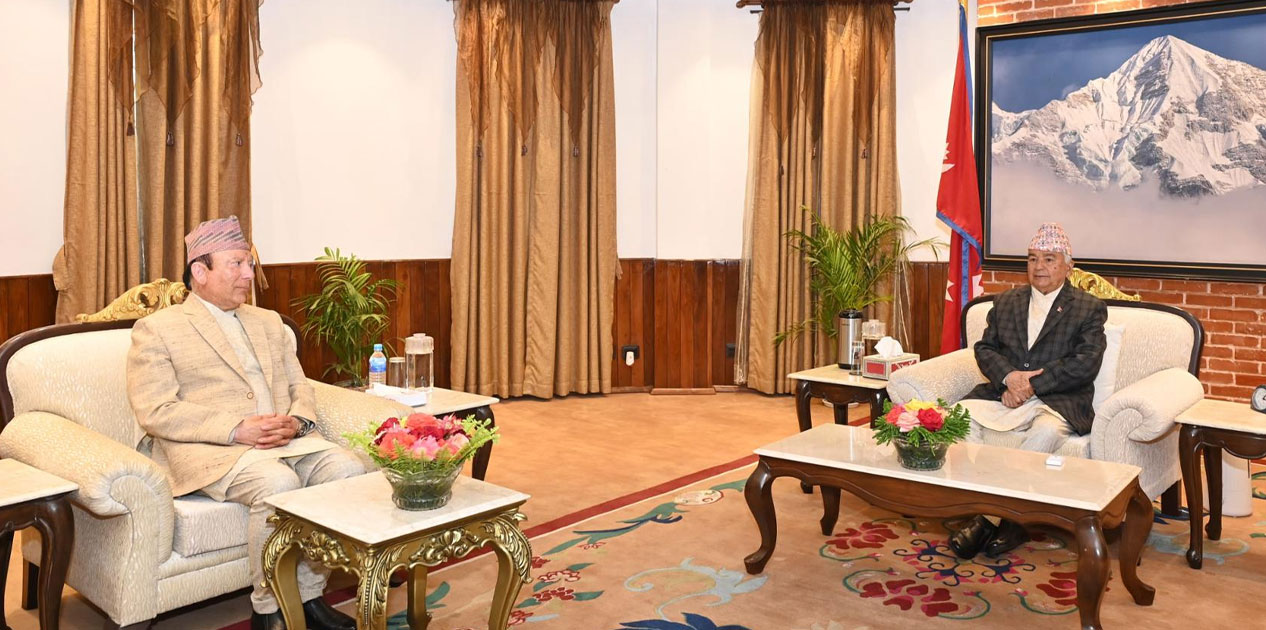 राष्ट्रपति पौडेल र प्रधानन्यायाधीश राउतबीच भेट