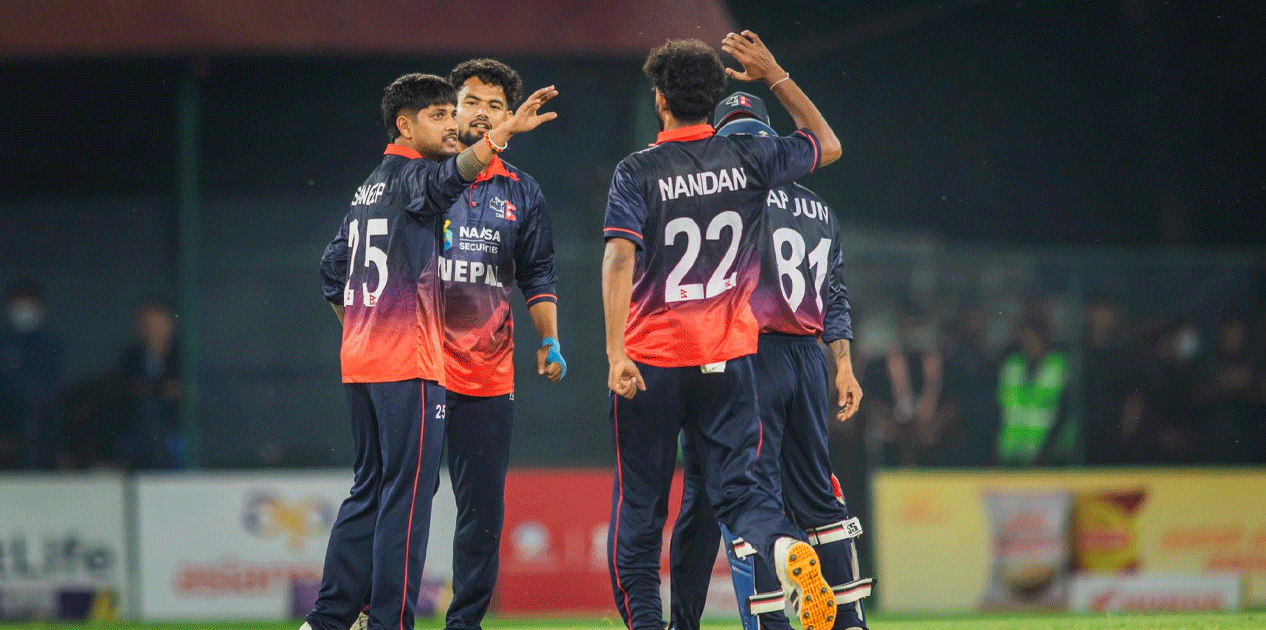 पहिलो खेलमा नेपाल युएईसँग ६ विकेटले पराजित