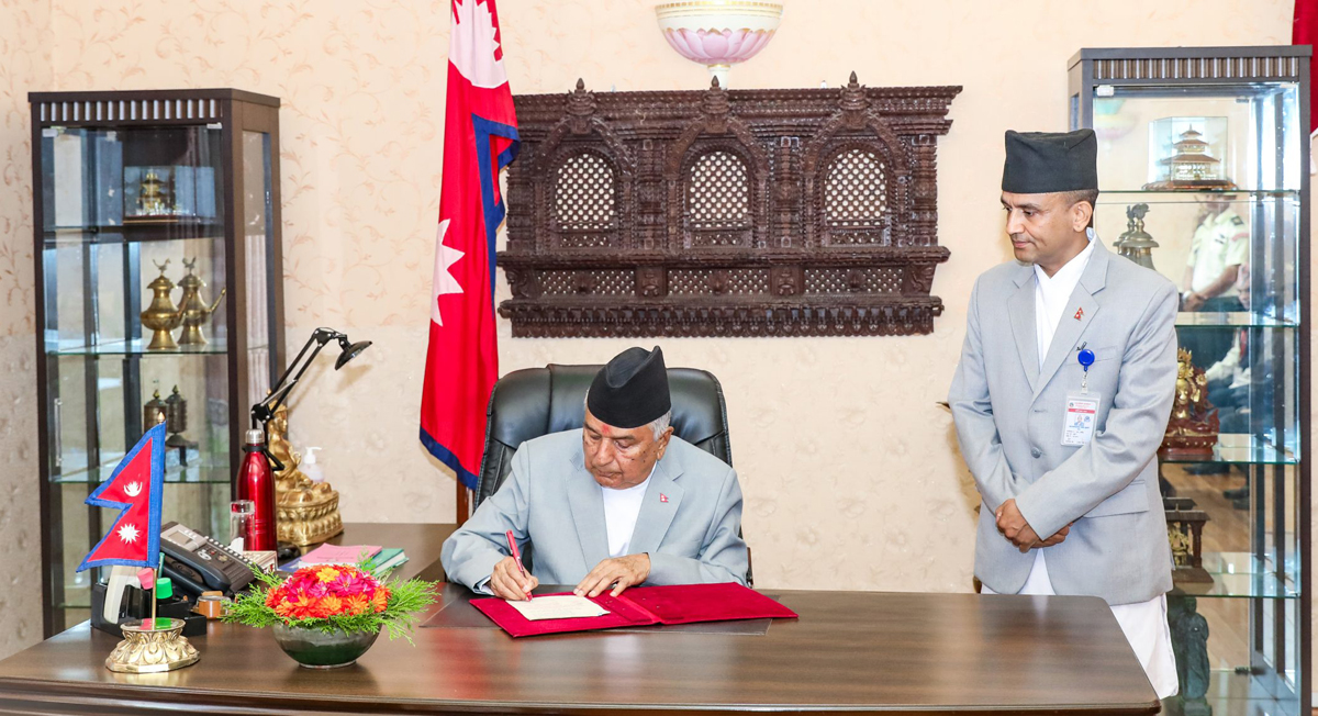 राष्ट्रपति पौडेलले जारी गरे सार्वजनिक खरिदसम्बन्धी अध्यादेश