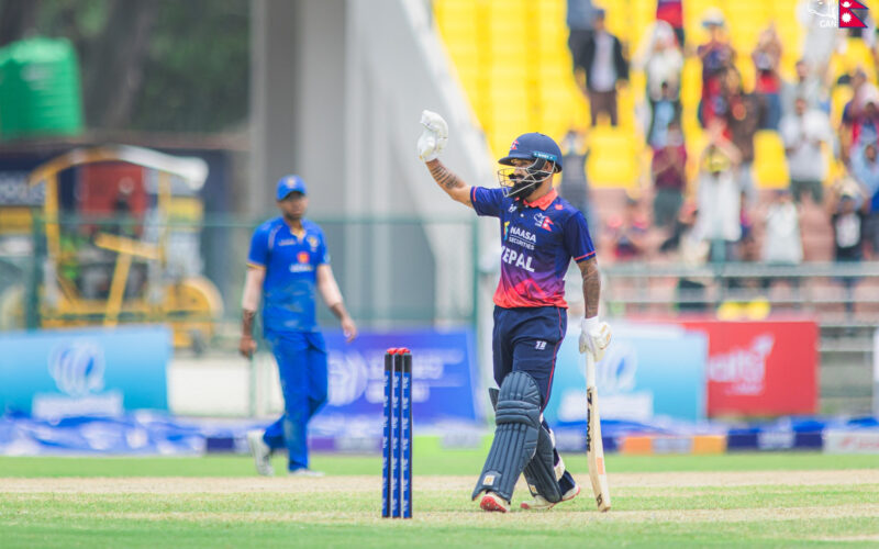 विश्वकप लिग–२ः नेपालले यूएईलाई दियो २०१ रनको लक्ष्य