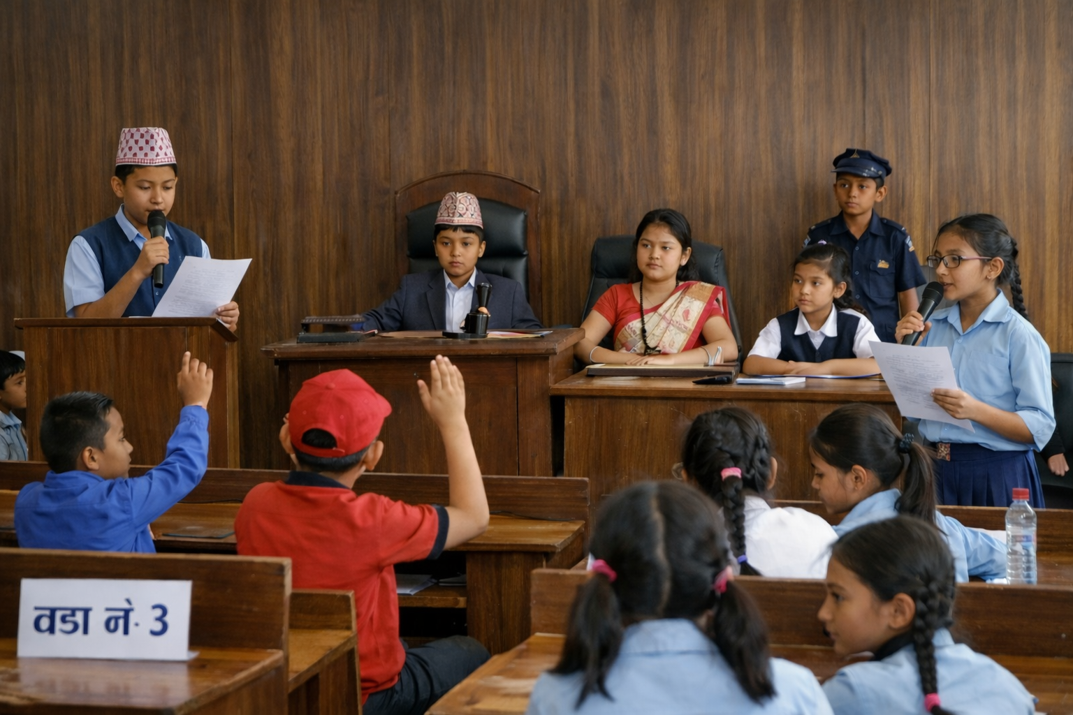 बालबालिका वडातहदेखि संसद्सम्मको अभ्यासमा व्यस्त