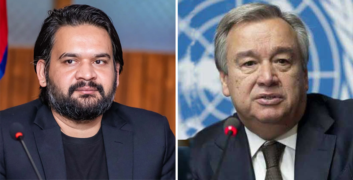 प्रधानमन्त्री बालेन्द्र शाहलाई राष्ट्रसंघ महासचिवको बधाई