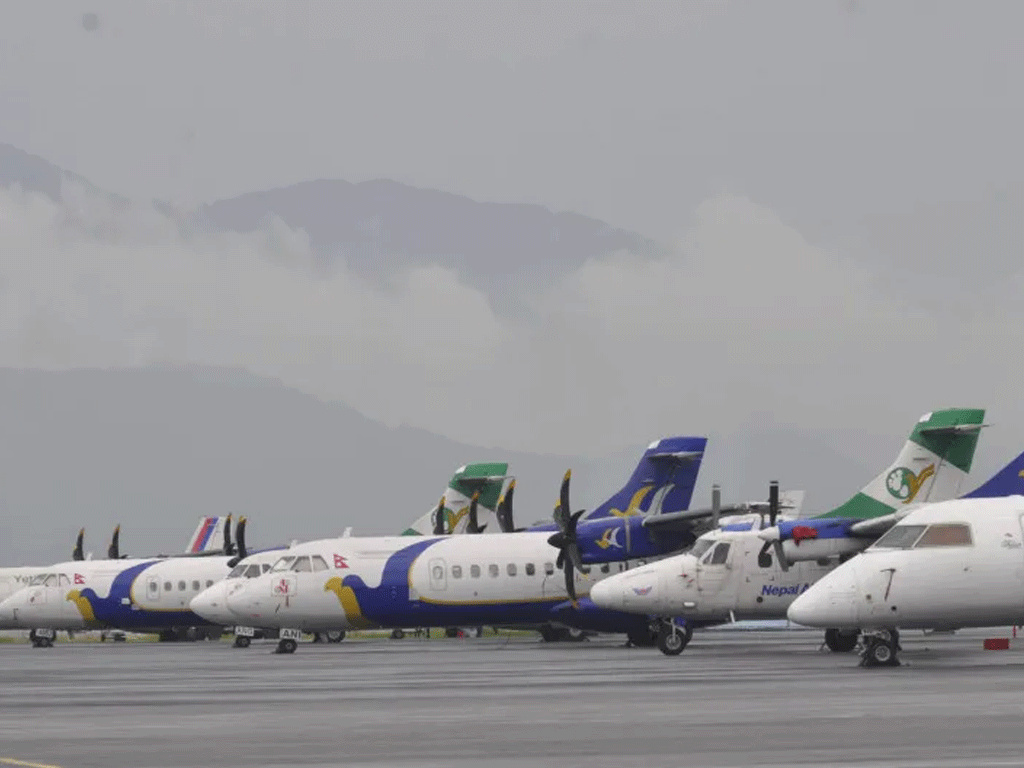 प्रतिकूल मौसमका कारण हवाई उडान प्रभावित