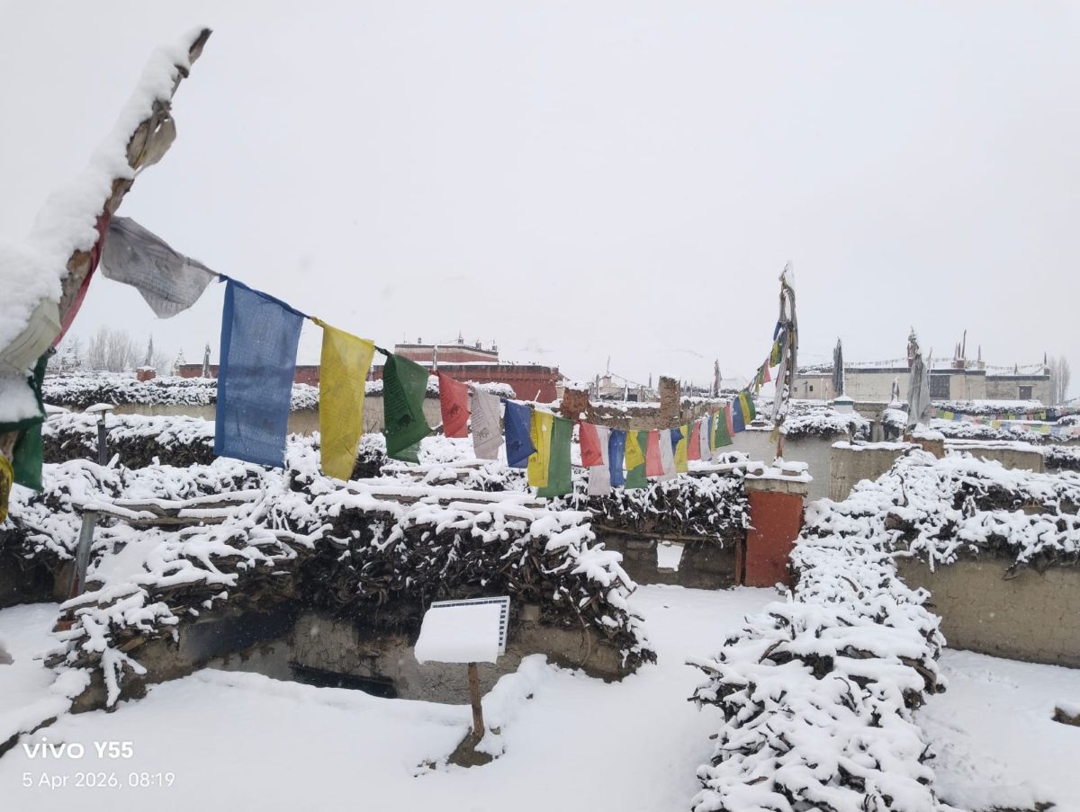 माथिल्लो मुस्ताङ र मुक्तिनाथ क्षेत्रमा हिमपात