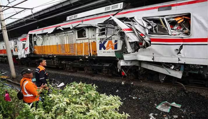 इन्डोनेसियामा रेल दुर्घटना, १४ जनाको मृत्यु ८४ घाइते