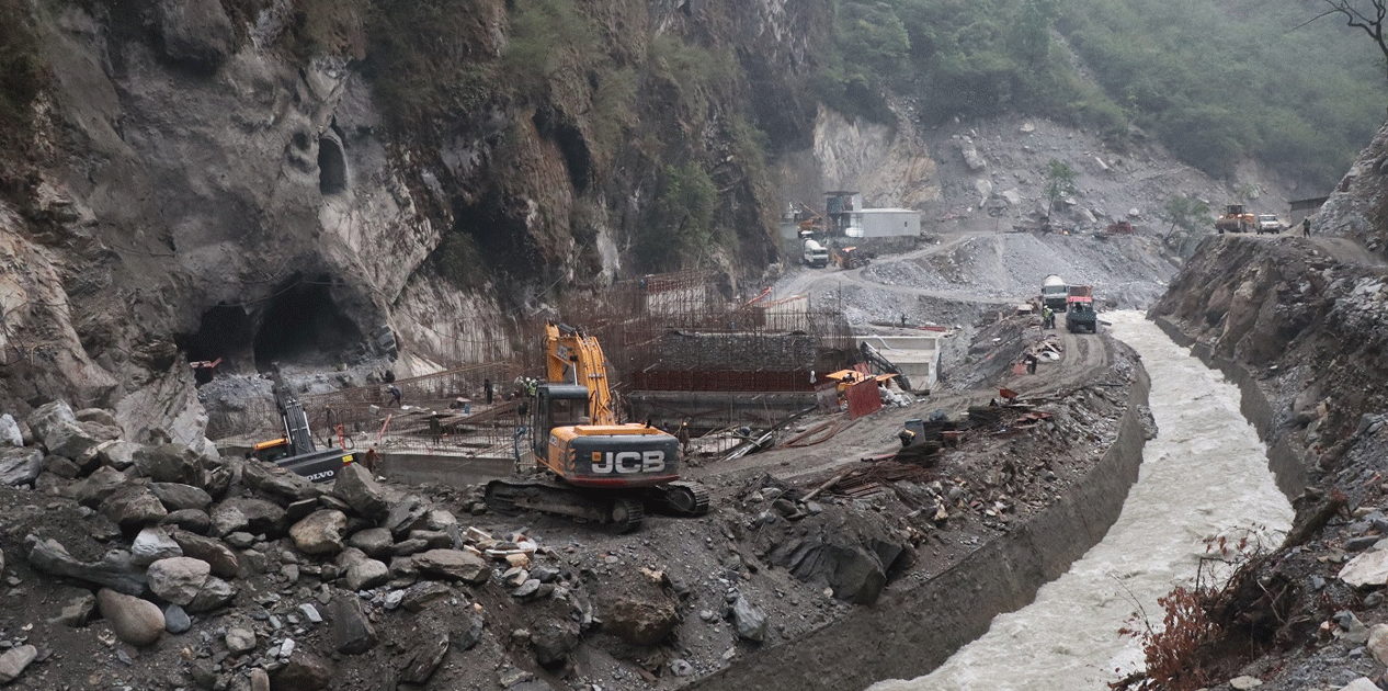 ‘माथिल्लो म्याग्दी’ जलविद्युत् आयोजना : १३ महिनामा ५० प्रतिशत भौतिक प्रगति