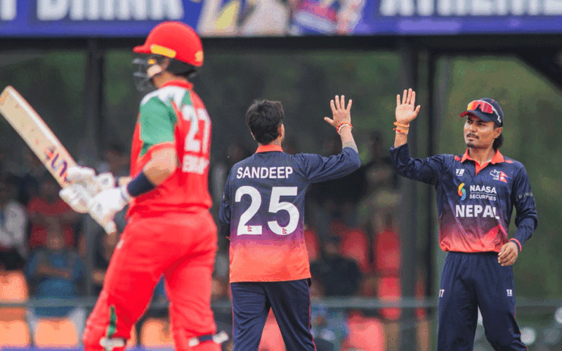 विश्वकप लिग-२ : ओमानले नेपाललाई दियो ३०६ रनको लक्ष्य