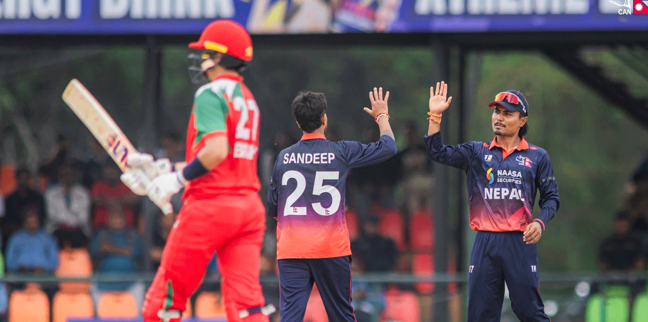विश्वकप लिग-२ : ओमानले नेपाललाई दियो ३०६ रनको लक्ष्य