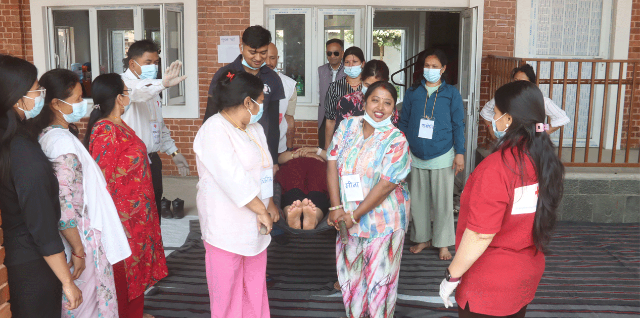 प्राथमिक उपचार तालिम, विपद् व्यवस्थापनमा सहयोग