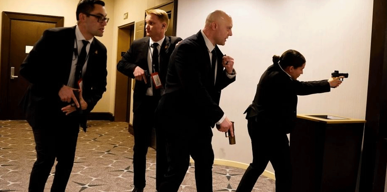 ह्वाइट हाउस करेस्पोन्डेन्ट्स डिनरमा गोली चल्यो, राष्ट्रपति ट्रम्पलाई सुरक्षित स्थानमा सारियो