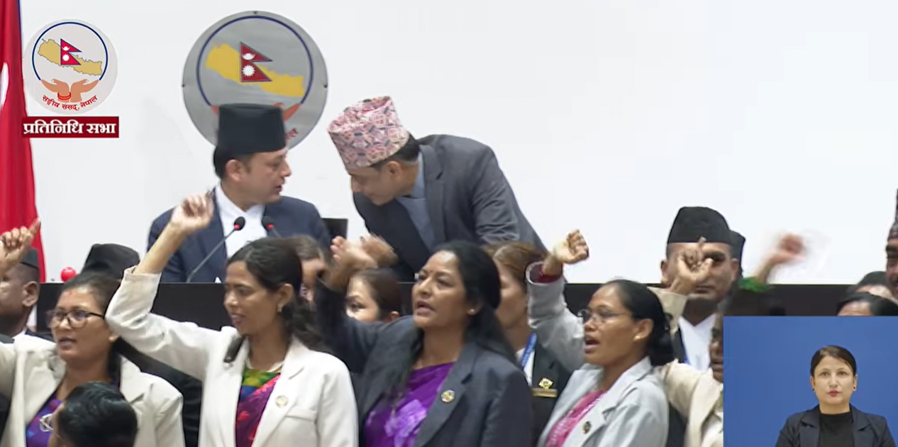 विपक्षीको विरोधबीच सभामुखले अघि बढाए बैठक