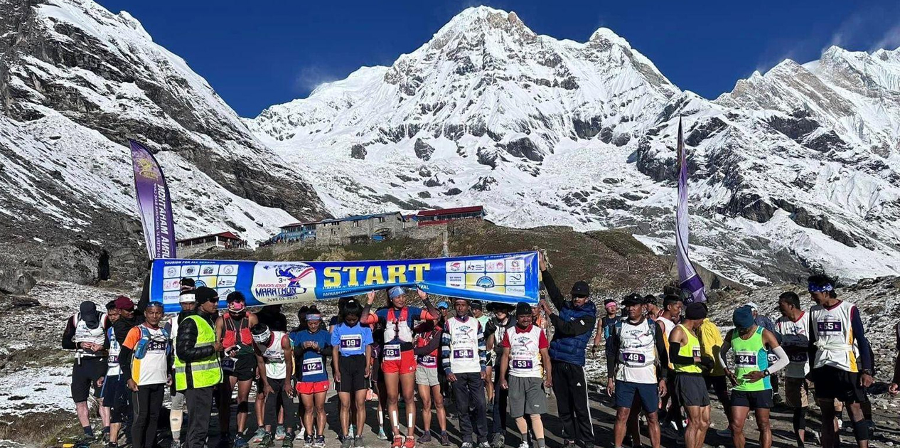 छैटौँ संस्करणको अन्नपूर्ण म्याराथन जेठ २० मा : तीन दिनको पदमार्ग चार घण्टामा