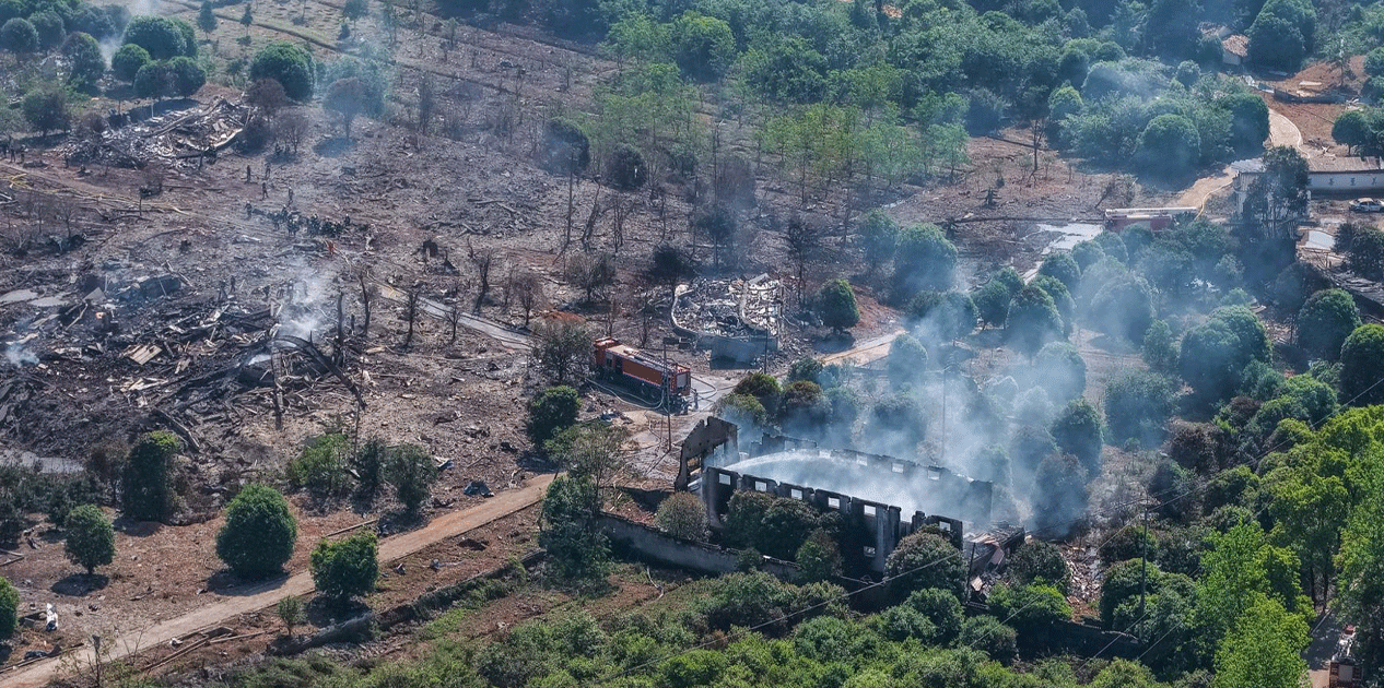हुनानमा पटाखा कारखाना विस्फोट, २१ को मृत्यु