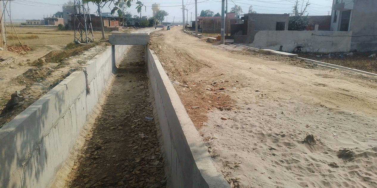 सिक्टा सिँचाइको डुडुवा शाखा नहर निर्माण द्रुतगतिमा