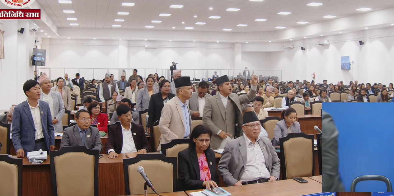प्रतिनिधिसभा बैठक १५ मिनेटका लागि स्थगित
