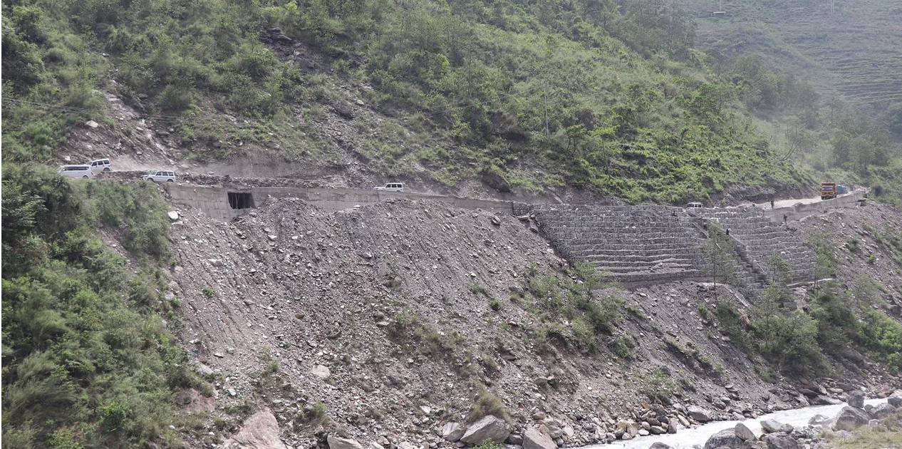 कालीगण्डकी करिडोर: खामभित्तामा पहिरो रोकथाम योजना