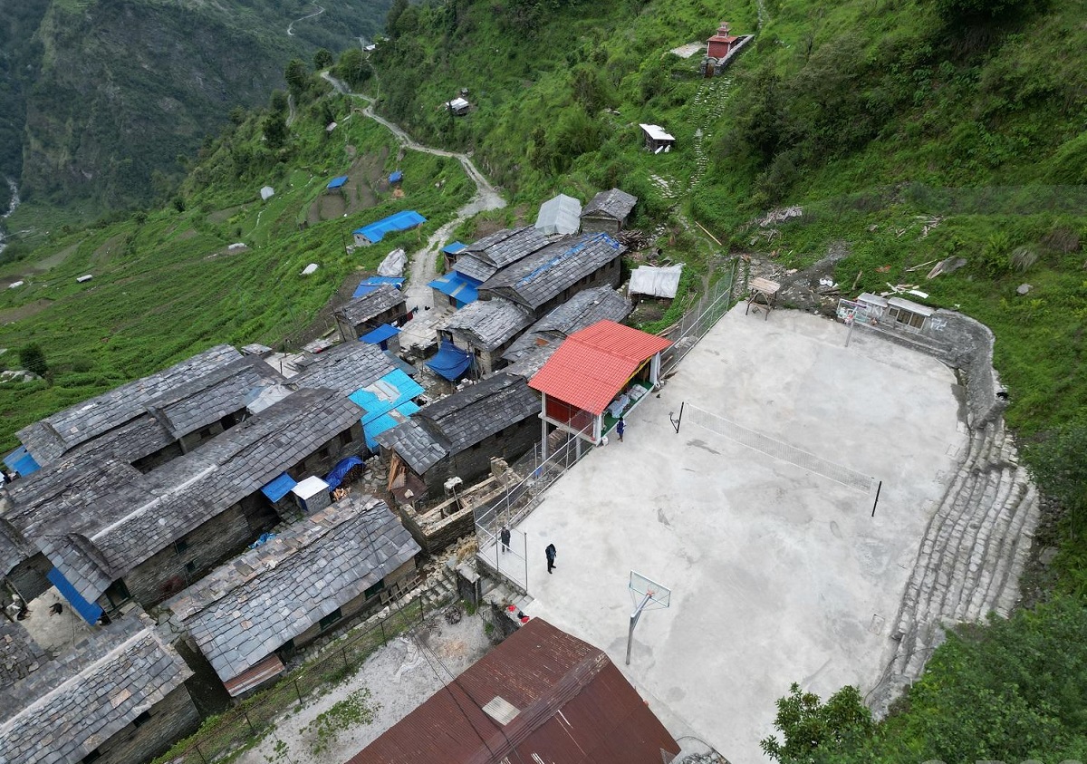 मङ्गलेखानीमा खेलमैदान निर्माण