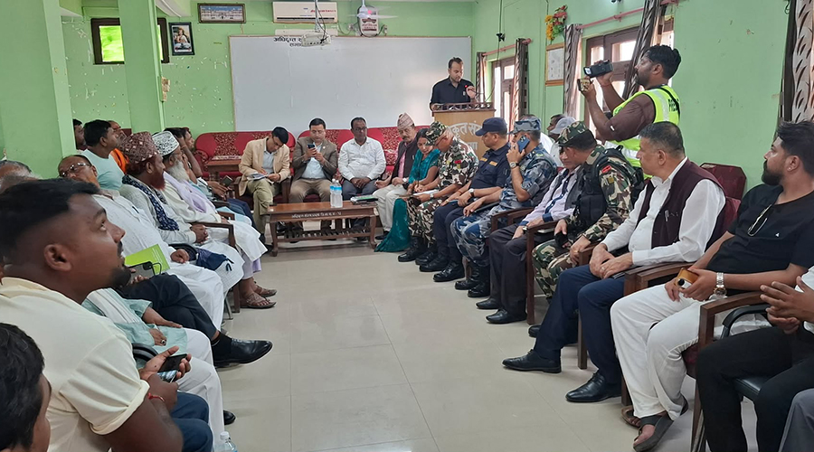 धनुषामा सर्वपक्षीय बैठक सुरु