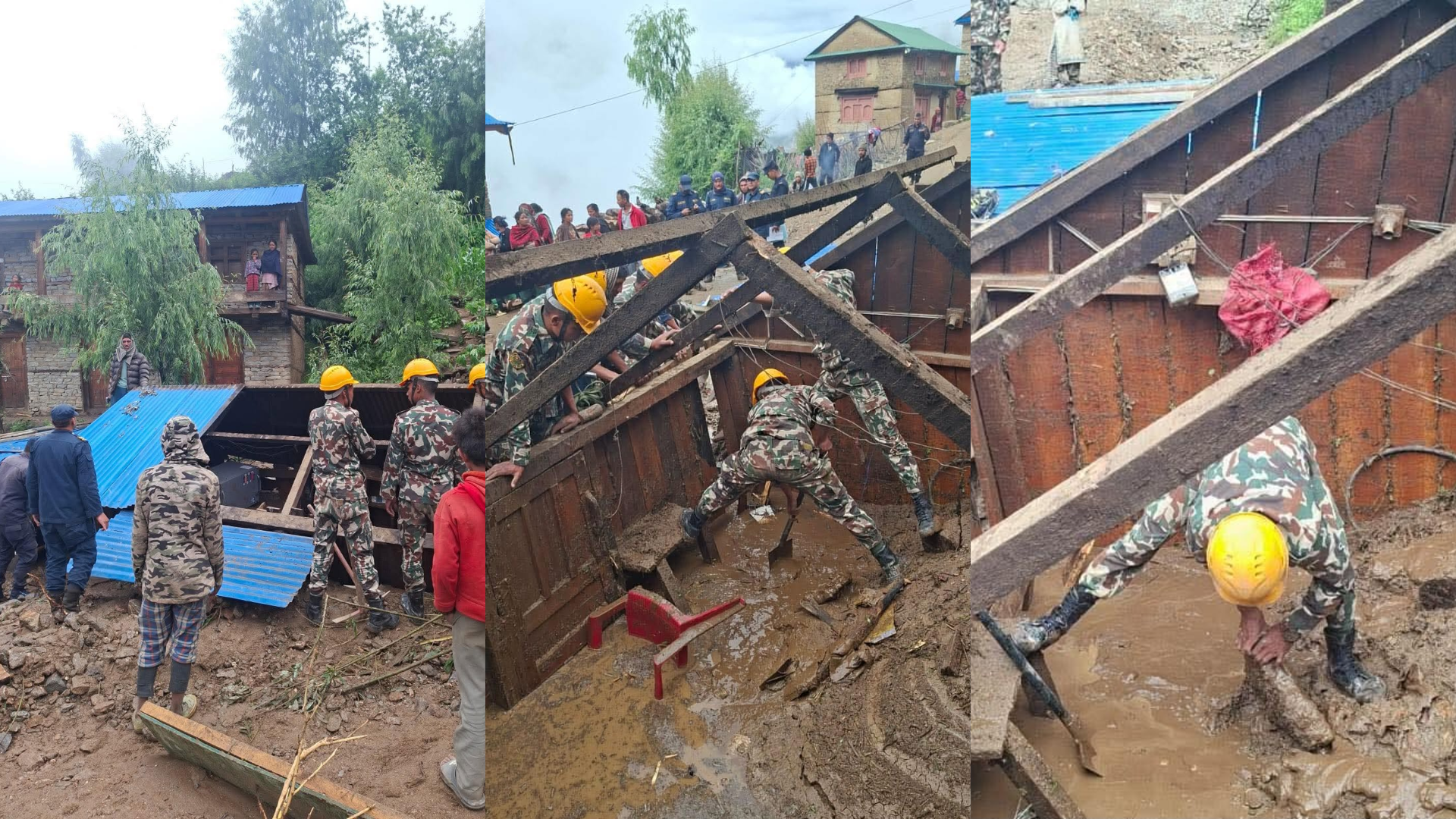डोल्पामा बाढी : १० घरमा क्षति, नेपाली सेनाद्वारा उद्धार जारी