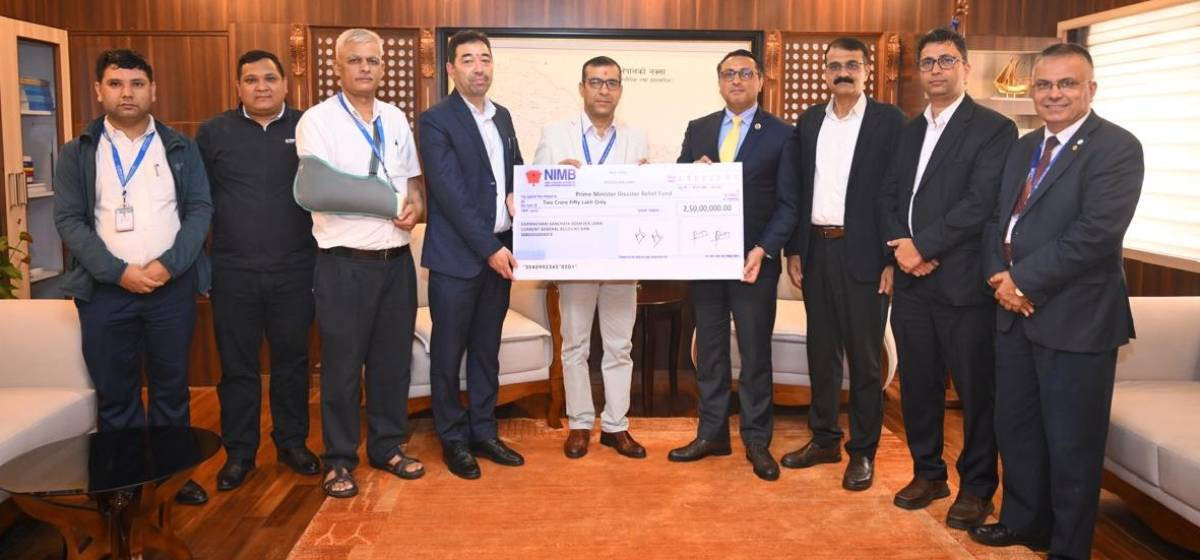 कर्मचारी सञ्चय कोषद्वारा बाढीपीडितका लागि दुई करोड ५० लाख सहयोग