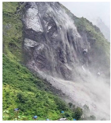पहिरोले दार्चुलाको चौलानी नदी आंशिक थुनियो, तटीय क्षेत्रका बासिन्दालाई सतर्क रहन आग्रह