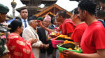 राष्ट्रपति रामचन्द्र पौडेलद्वारा पाटन कृष्ण मन्दिरमा पूजाआरधना