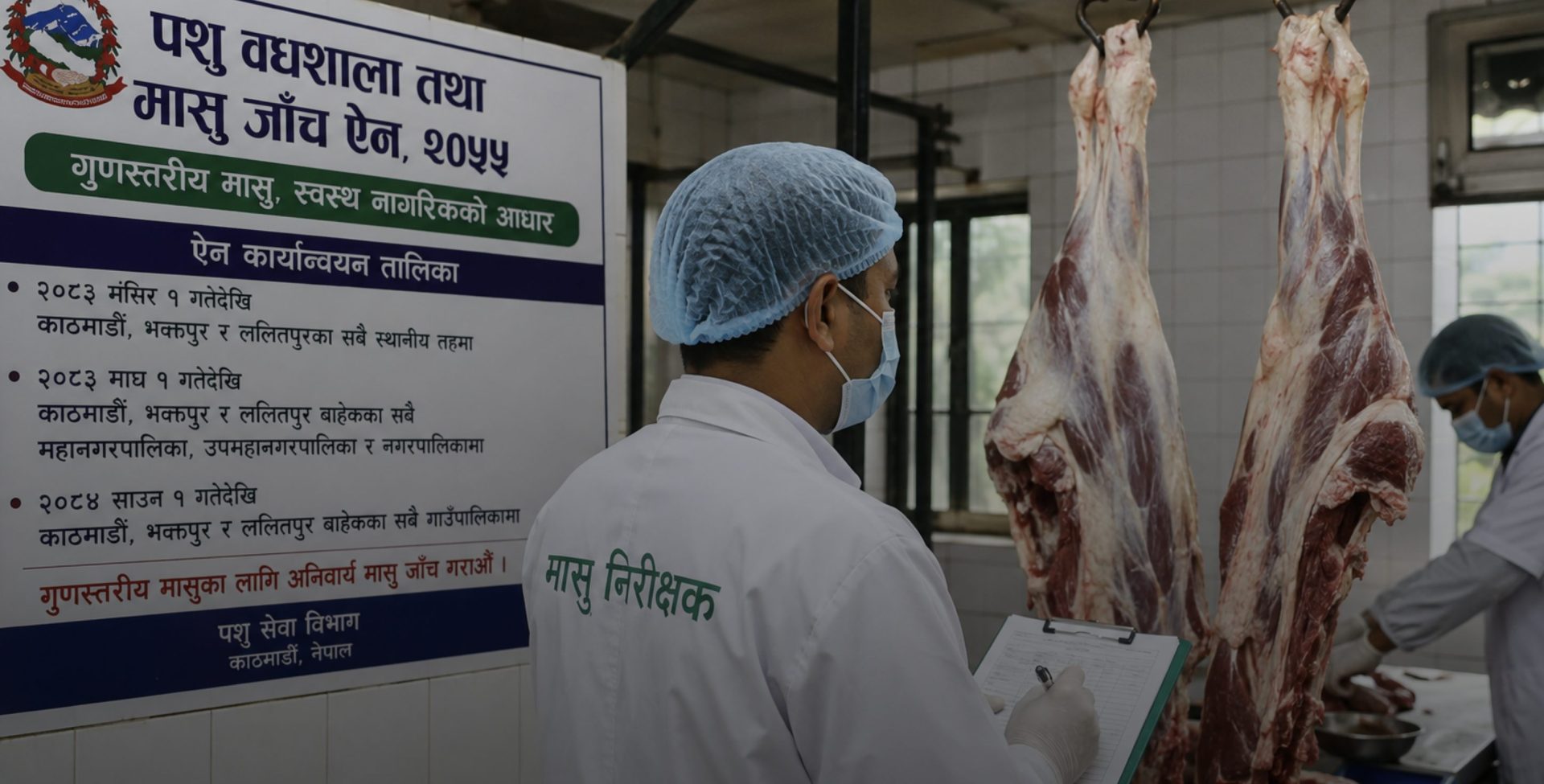 काठमाडौं उपत्यकामा मंसिरदेखि मासु जाँच अनिवार्य, देशभर चरणबद्ध कार्यान्वयन हुँदै