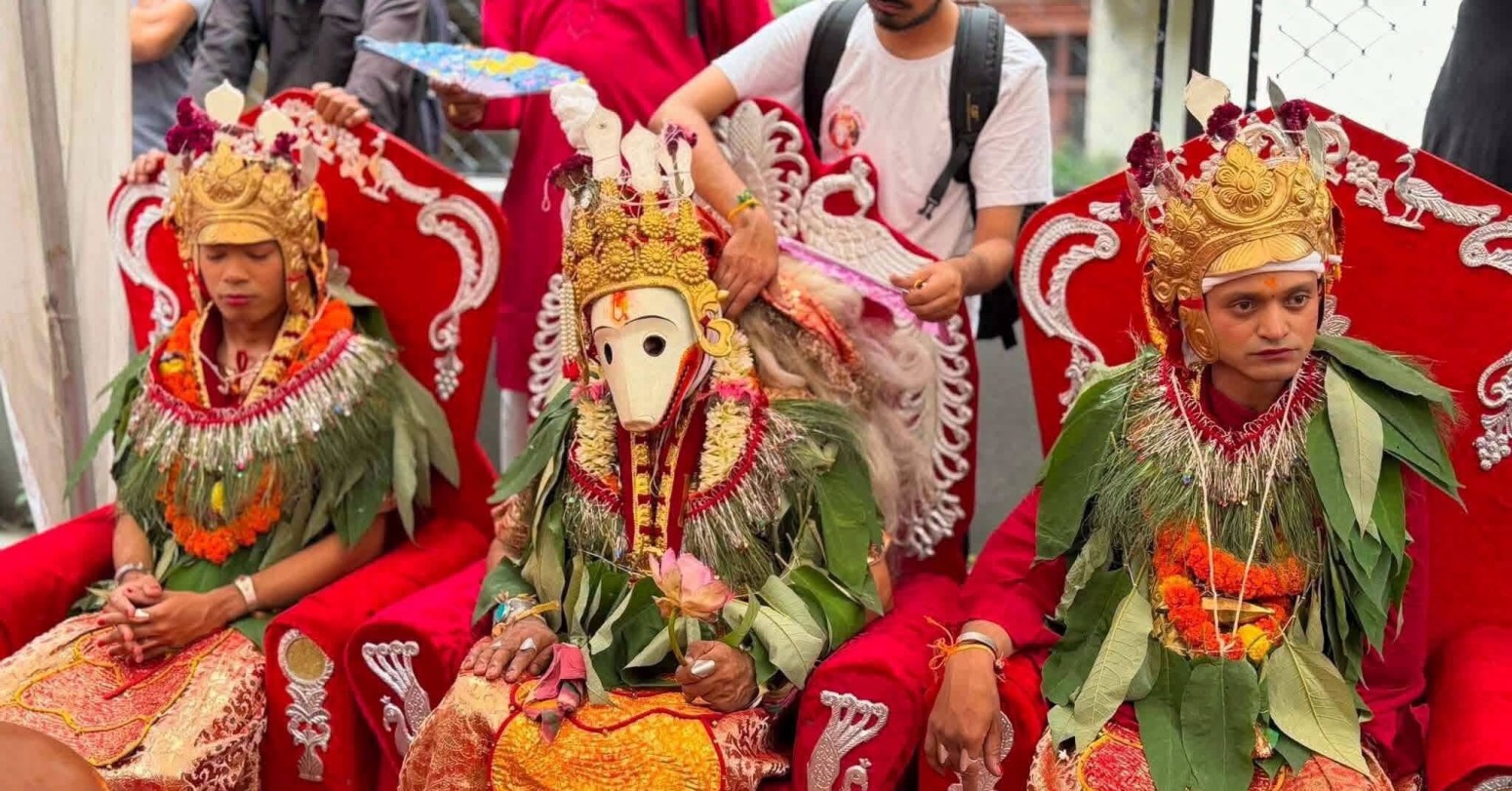 ललितपुरमा ऐतिहासिक नृसिंह जात्रा सम्पन्न