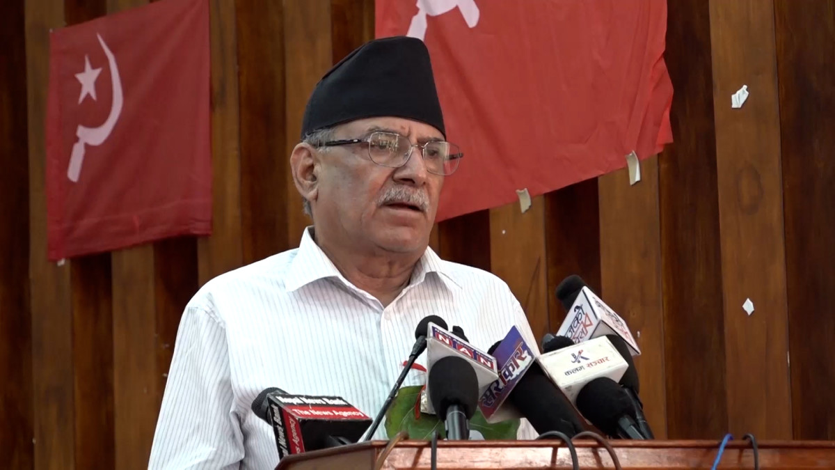 ‘अमेरिकी दलालले ३५ वर्षमा केही गरेनन् भन्ने भाष्य बनाएर जनतालाई भ्रमित पारे’ : प्रचण्ड