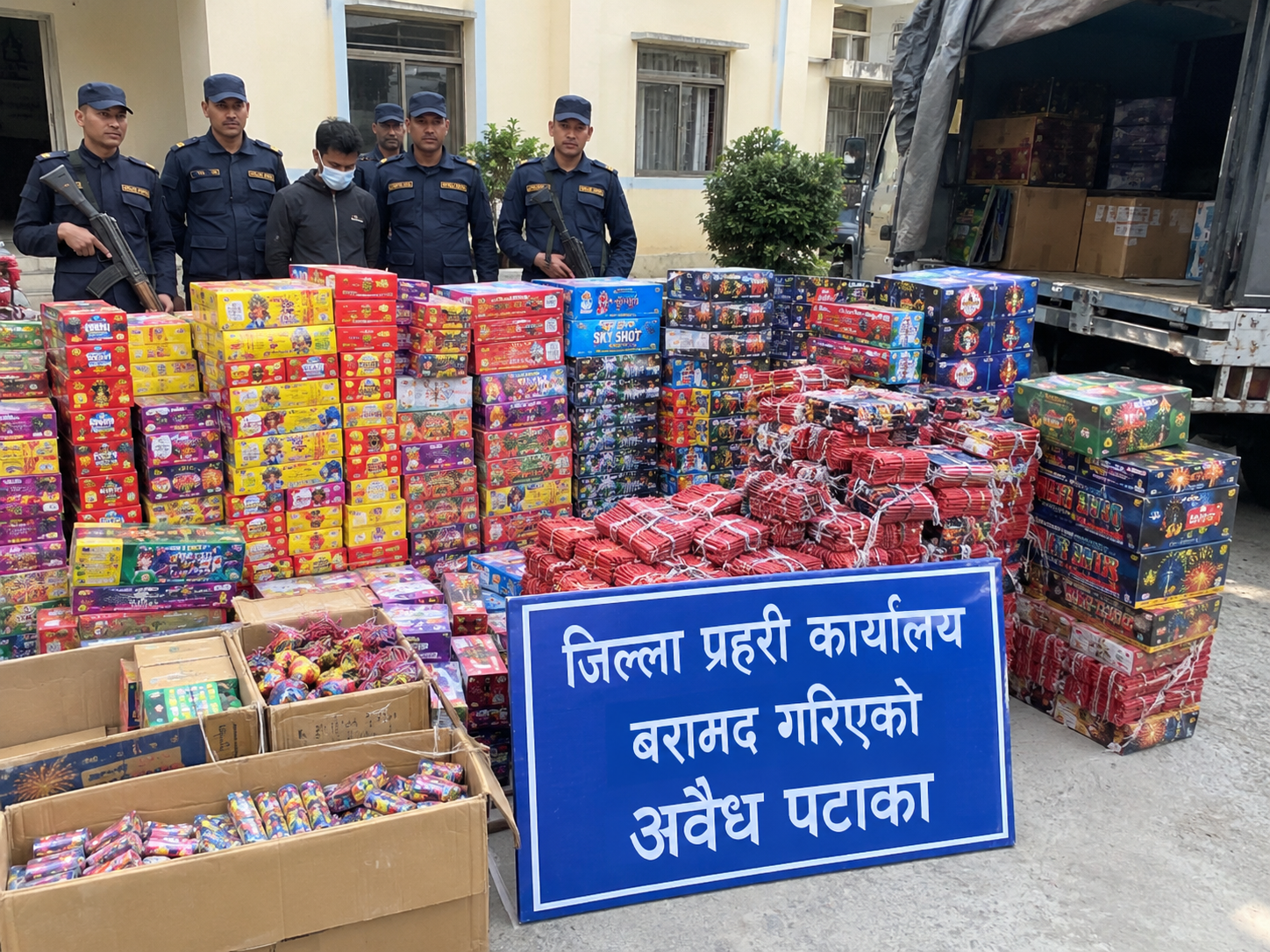 १६ लाखबराबरको अवैध पटाका बरामद