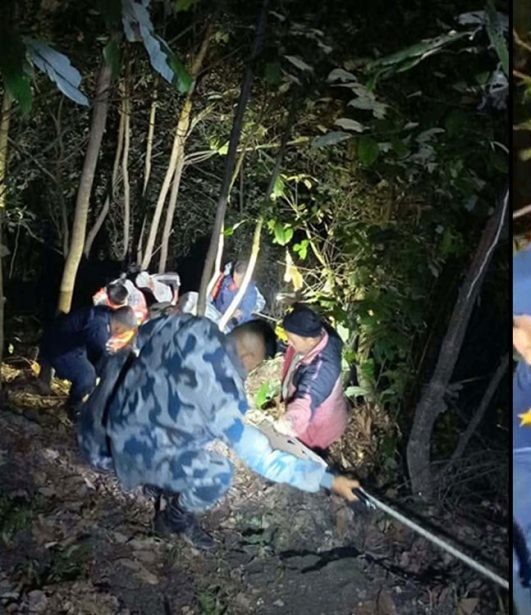 बीपी राजमार्गमा माइक्रो बस दुर्घटना, तीन जना घाइते