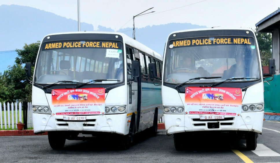 बडादसैँमा सशस्त्र प्रहरीको निःशुल्क बस सेवा
