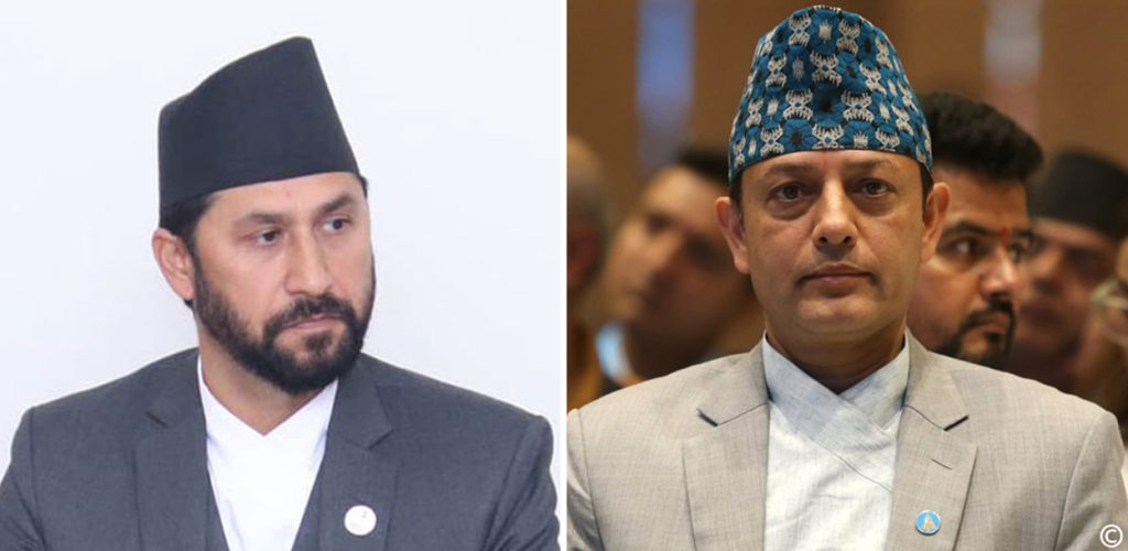 रास्वपा सभापति रवि लामिछाने र सभामुख अर्यालबीच भेटवार्ता