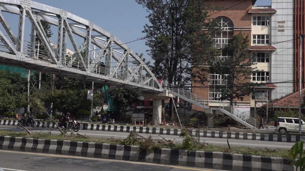 बबरमहलको आकाशे पुल असोज २८ देखि सञ्चालनमा आउने