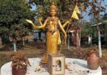 भम्केनी धाममा ७५ फिट अग्लो नेपाल आमाको मूर्ति निर्माण हुँदै